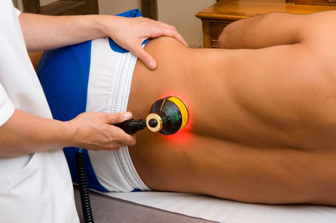 Physical therapy for lumbar bone osteochondrosis