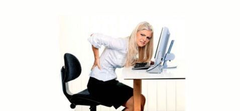 Osteochondral disease in static sitting position