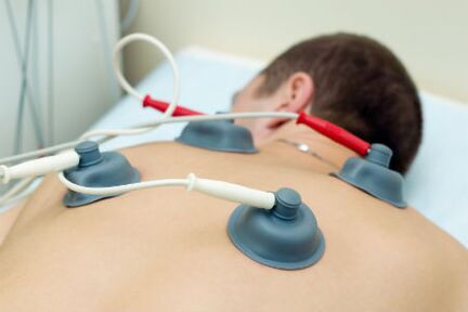 Electrical therapy for cervical osteochondrosis