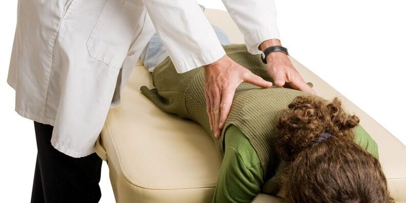Massage treatment of cervical osteochondrosis