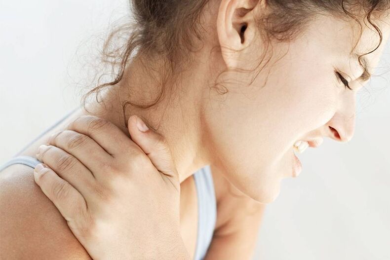 Neck pain due to osteochondrosis